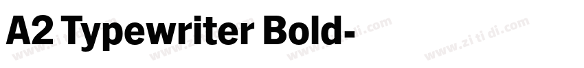 A2 Typewriter Bold字体转换